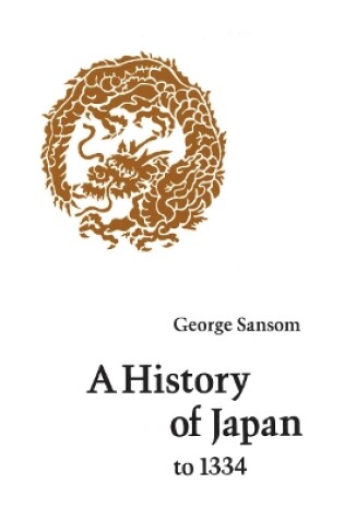 Cover of A History of Japan to 1334
