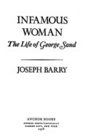 Cover of The Infamous Woman