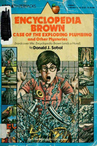Book cover for Encyclopedia Brown and the Case of the Exploding Plumbing