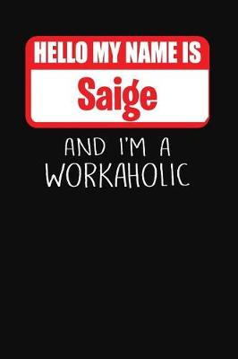 Book cover for Hello My Name Is Saige