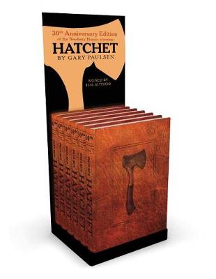 Book cover for Hatchet 30th Anniversary Edition Signed Counter Display Prepack 6