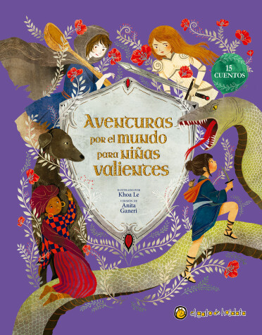 Book cover for Aventuras por el mundo para niñas valientes / Fairy Tales for Fearless Girls