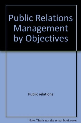 Cover of Public Relations Management by Objectives