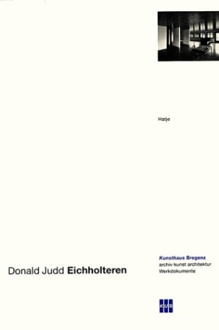 Cover of Donald Judd