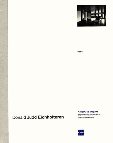 Book cover for Donald Judd