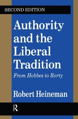 Cover of Authority and the Liberal Tradition