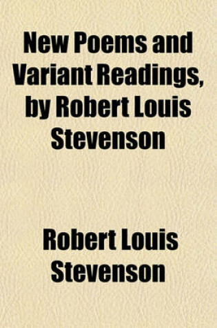 Cover of New Poems and Variant Readings, by Robert Louis Stevenson