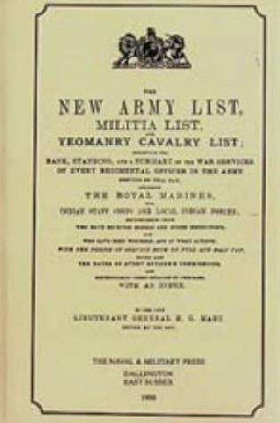 Cover of Hart's Annual Army List, 1895