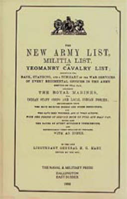 Book cover for Hart's Annual Army List, 1895