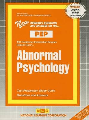 Book cover for ABNORMAL PSYCHOLOGY