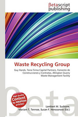 Cover of Waste Recycling Group