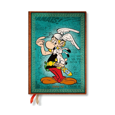 Book cover for Asterix the Gaul (The Adventures of Asterix) Midi 12-month Horizontal Hardback Dayplanner 2025 (Elastic Band Closure)