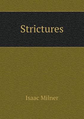 Book cover for Strictures