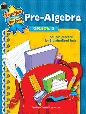 Book cover for Pre-Algebra, Grade 5