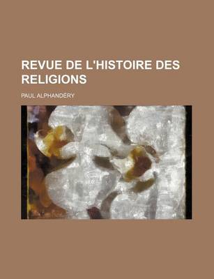 Book cover for Revue de L'Histoire Des Religions (27-28)