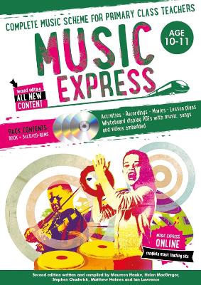 Book cover for Music Express: Age 10-11 (Book + 3CDs + DVD-ROM)