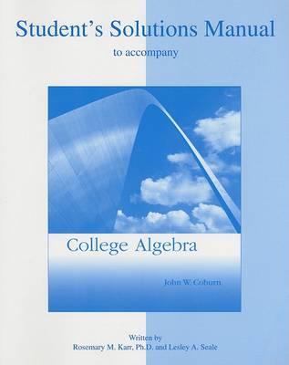 Book cover for Student Solutions Manual to Accompany College Algebra