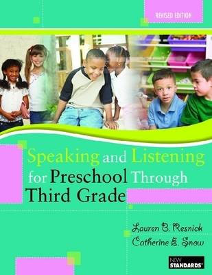 Book cover for Speaking and Listening for Preschool Through Third Grade