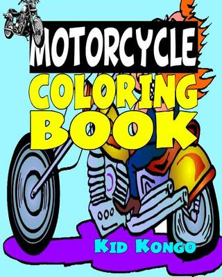 Book cover for Motorcycle Coloring Book
