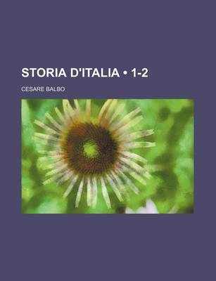 Book cover for Storia D'Italia (1-2)