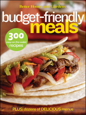 Book cover for "Better Homes and Gardens" Budget-friendly Meals