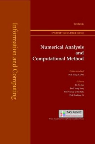 Cover of Numerical Analysis and Computational Method