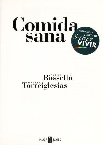 Book cover for Comida Sana