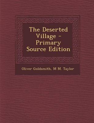 Book cover for The Deserted Village - Primary Source Edition