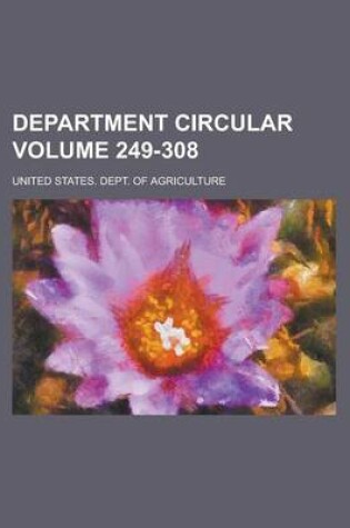 Cover of Department Circular Volume 249-308