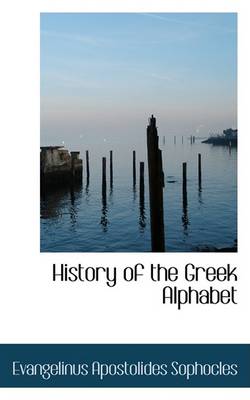 Book cover for History of the Greek Alphabet