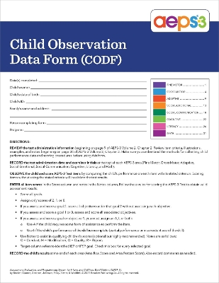 Book cover for Assessment, Evaluation, and Programming System for Infants and Children (AEPS (R)-3)