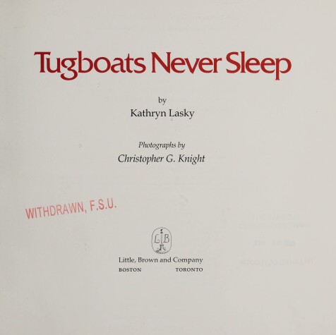 Book cover for Tugboats Never Sleep