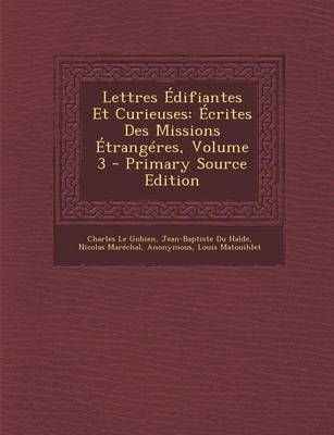 Book cover for Lettres Edifiantes Et Curieuses