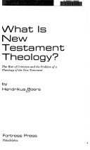 Book cover for What is New Testament Theology?