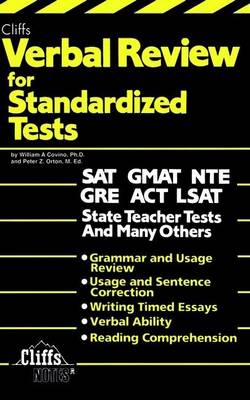 Book cover for Verbal Review for Standardized Tests