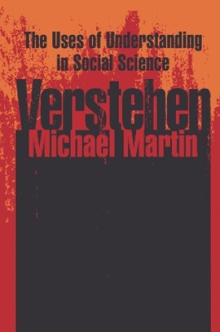 Cover of Verstehen