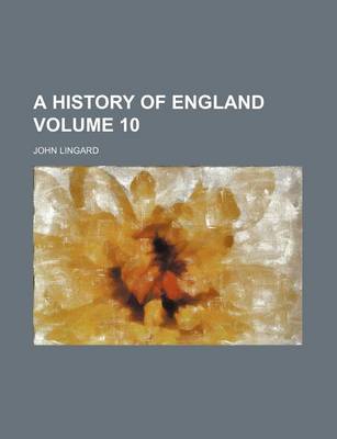 Book cover for A History of England Volume 10