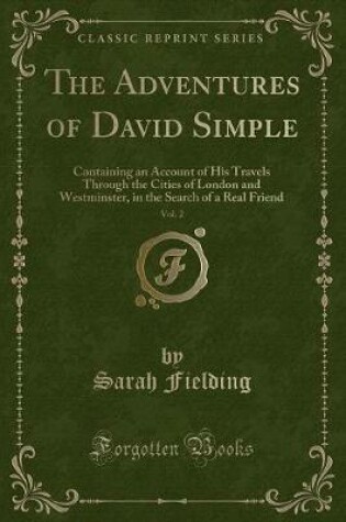 Cover of The Adventures of David Simple, Vol. 2