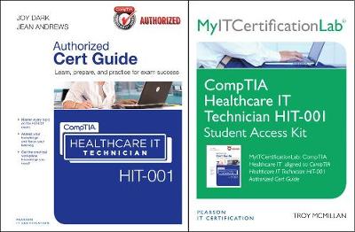 Book cover for CompTIA Healthcare IT Technician HIT-001 Cert Guide with MyITCertificationlab Bundle