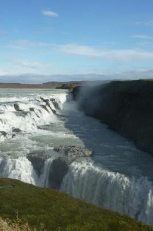 Cover of Aerial View of the Beautiful Gufufoss Waterfall in Iceland