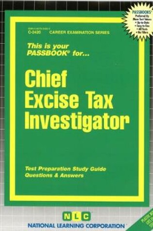 Cover of Chief Excise Tax Investigator