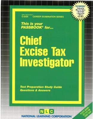 Book cover for Chief Excise Tax Investigator