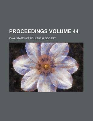 Book cover for Proceedings Volume 44