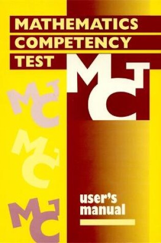 Cover of Mathematics Competency Test SPECIMEN SET
