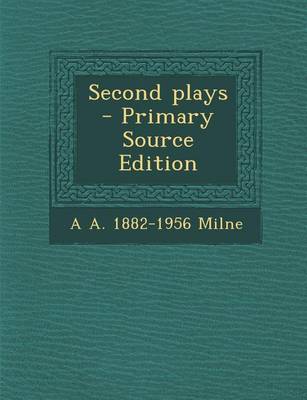 Book cover for Second Plays