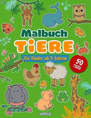 Book cover for Malbuch Tiere ab 3 Jahren