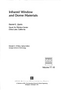 Book cover for Infrared Window and Dome Materials