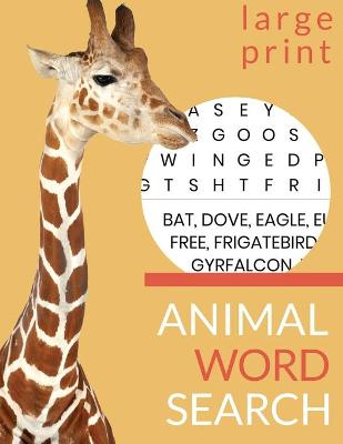 Book cover for Animal Word Search. Large Print