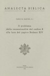 Book cover for Problema Recensionalita del Codice B Alla Luce del Papiro Bodmer XIV