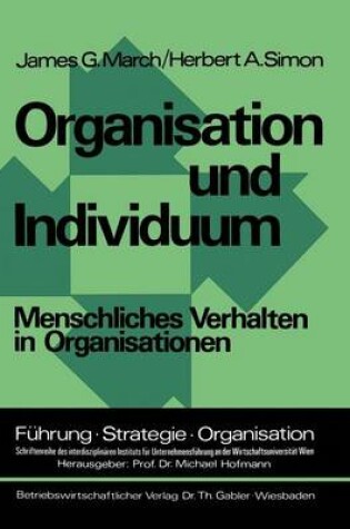 Cover of Organisation und Individuum